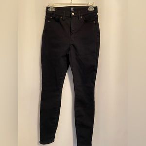 Gap cropped True Skinny fleece-lined jeans